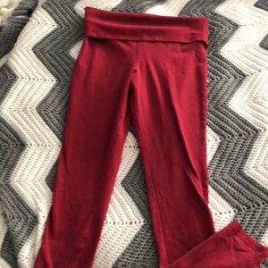 Red leggings
